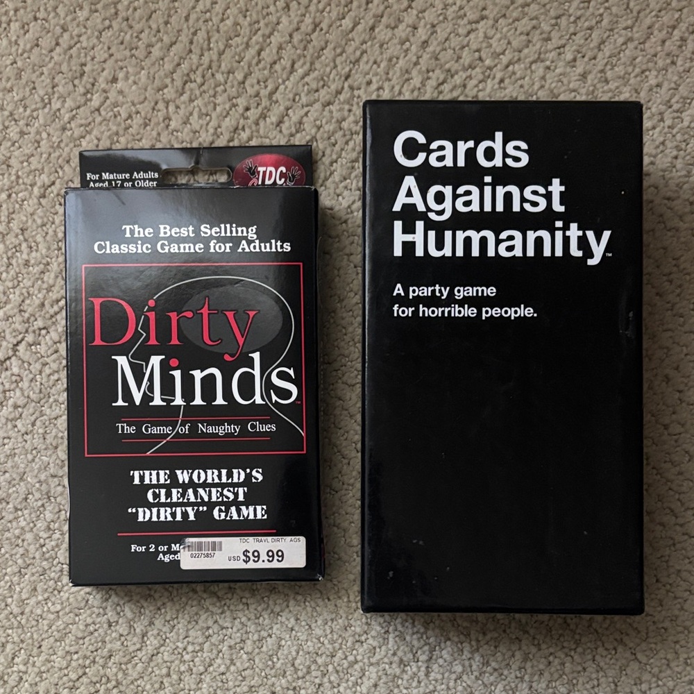 Cards Against Humanity and Dirty Minds Game Combo